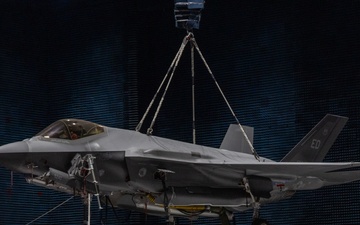 F-35A in the Benefield Anechoic Facility at Edwards Air Force Base