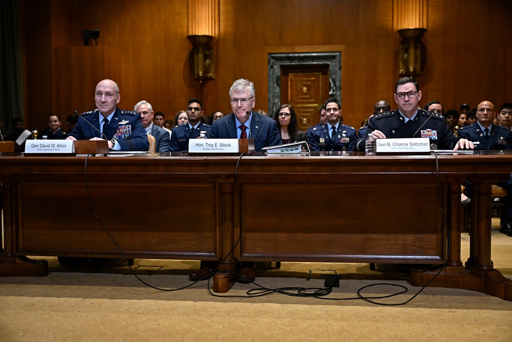 SecAF Meink, CSAF Allvin, CSO Saltzman testify at SAC-D