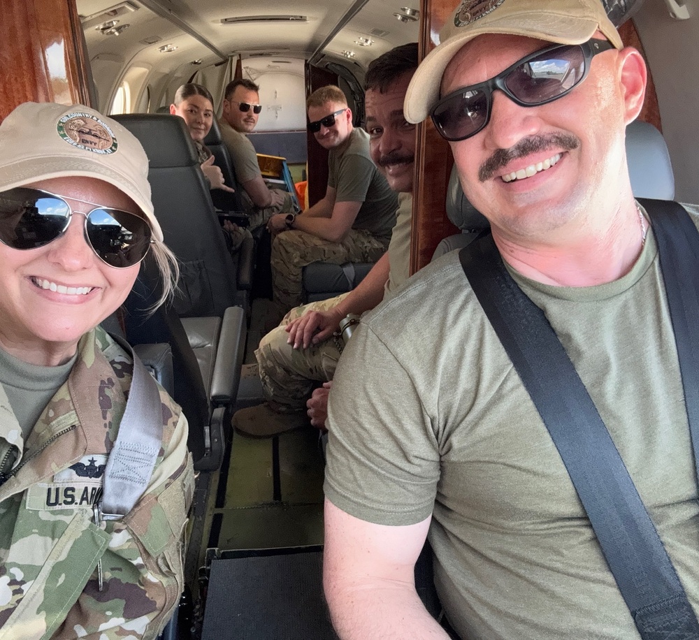 Chief Warrant Officer Circles the Globe in C-12 Huron