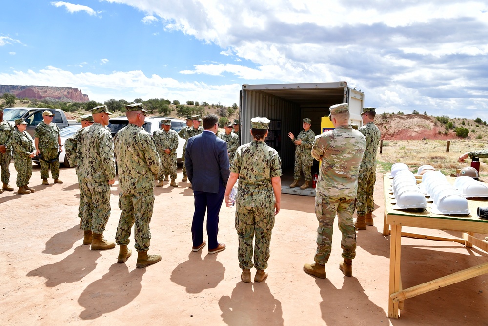 Senior DoD Leaders Observe Navy-Led Construction Efforts Supporting Gallup Community During Operation FOOTPRINT