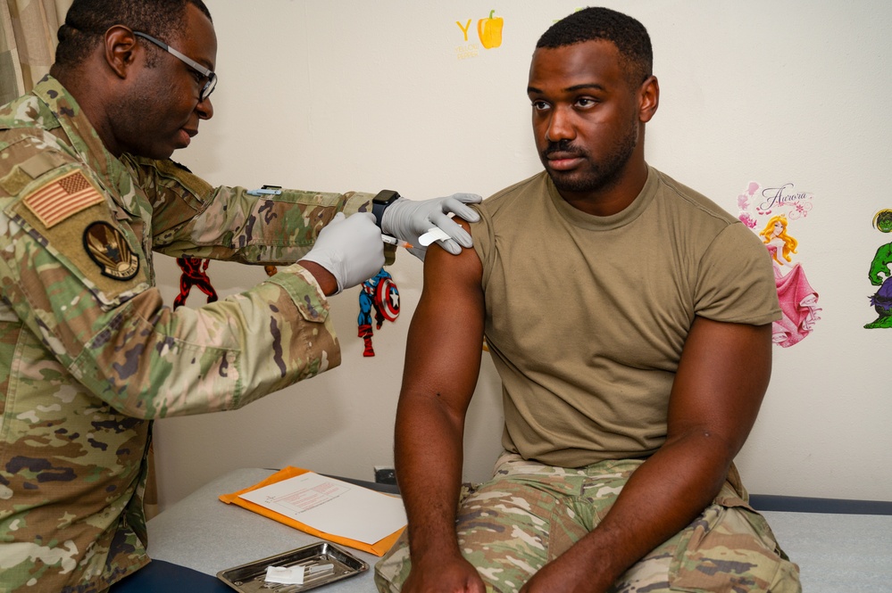 Airmen Maintain Mission Readiness by Being Vaccinated