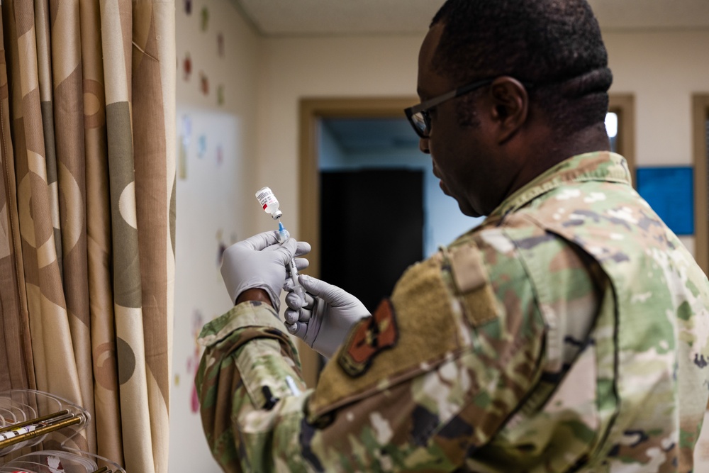 Airmen Maintain Mission Readiness by Being Vaccinated