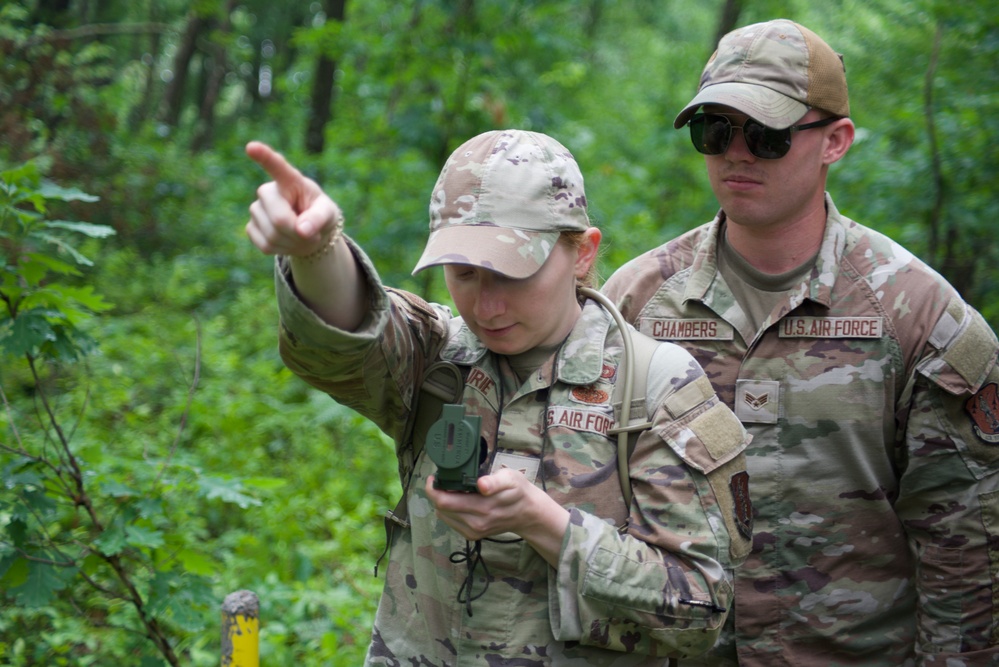 Security Forces Land Navigation Training in Wisconsin