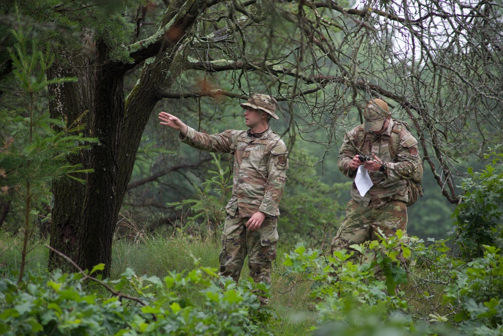 Security Forces Squadron Land Navigation Training in Wisconsin