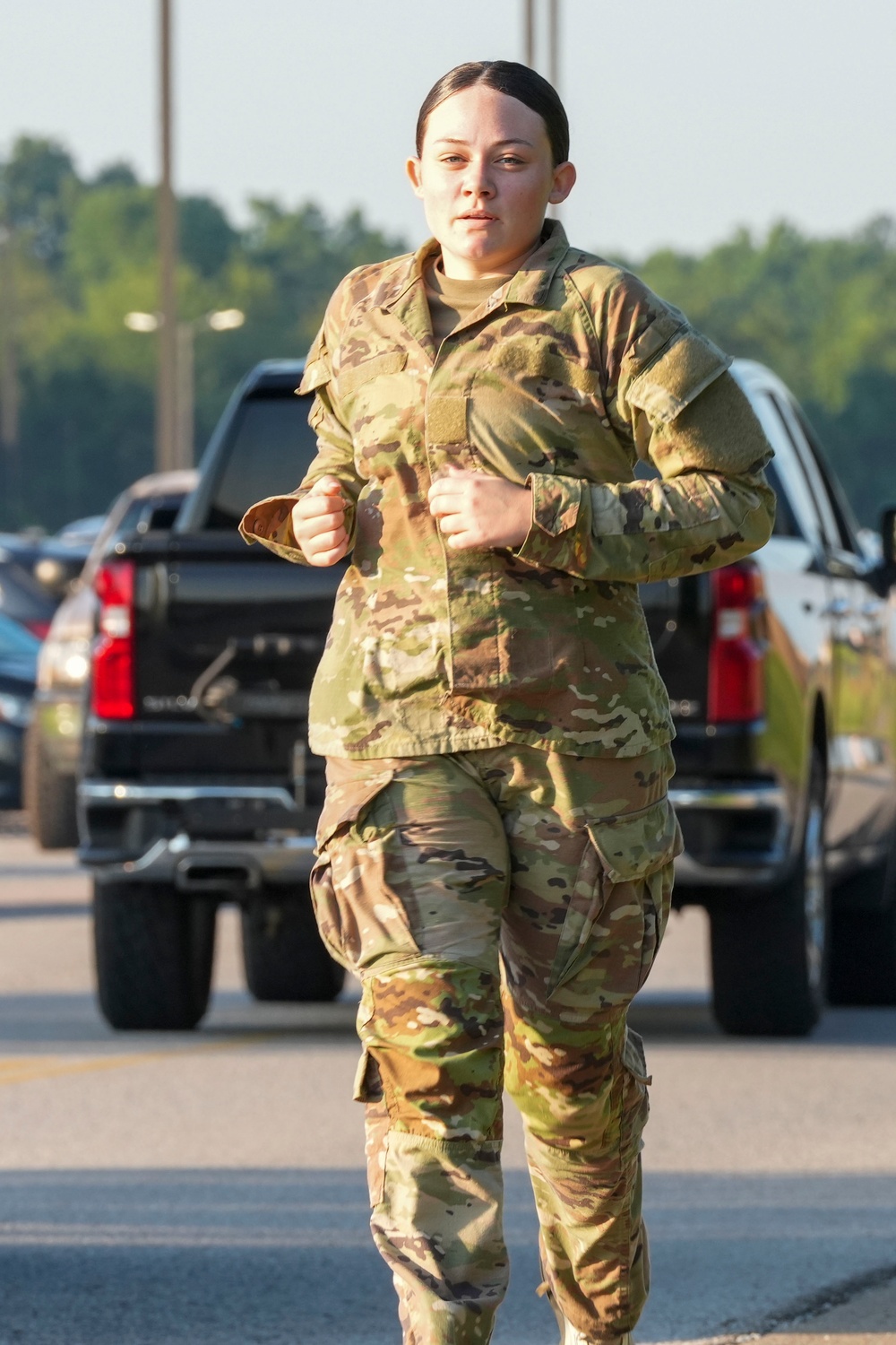 52 EOD conducts pre air assault PT.