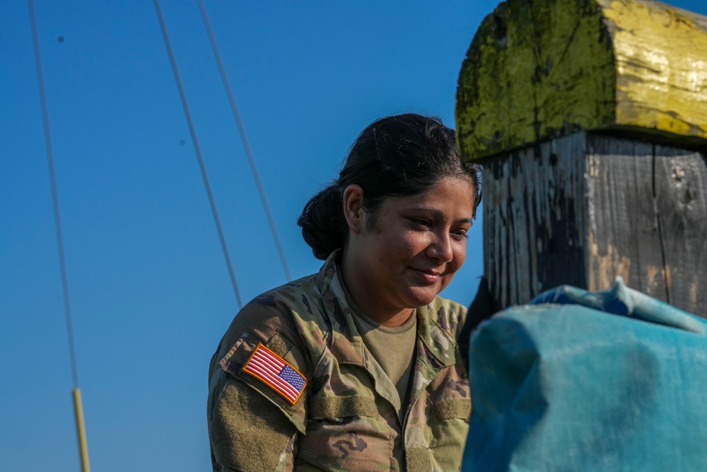 52 EOD conducts pre air assault PT.