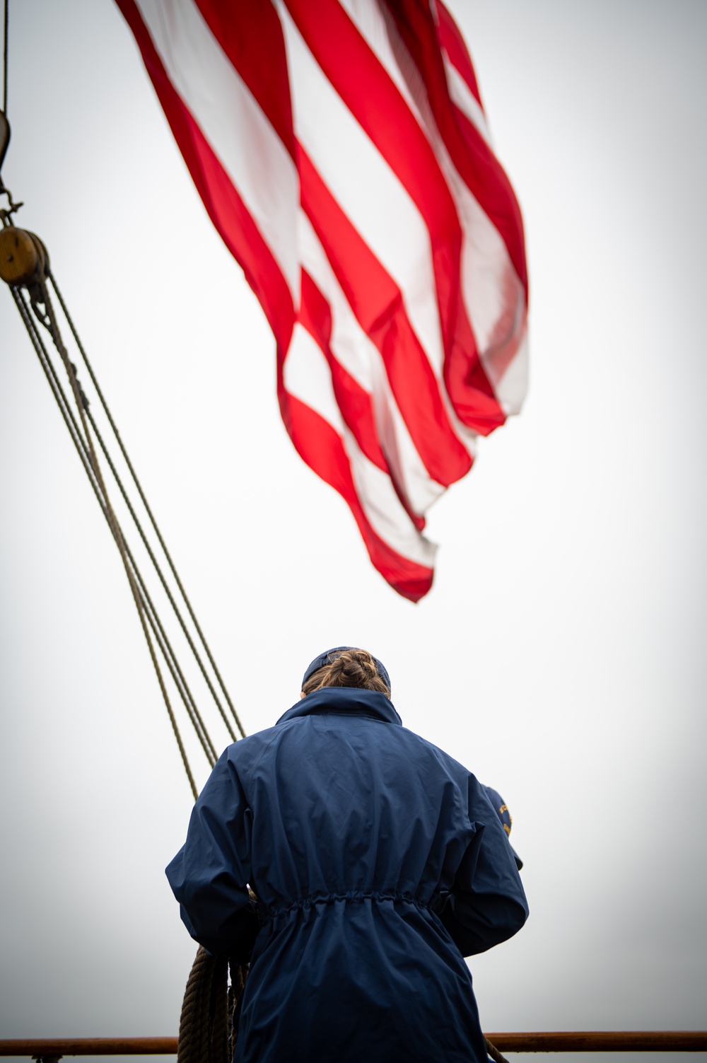 USCGC Eagle sails into San Francisco, California