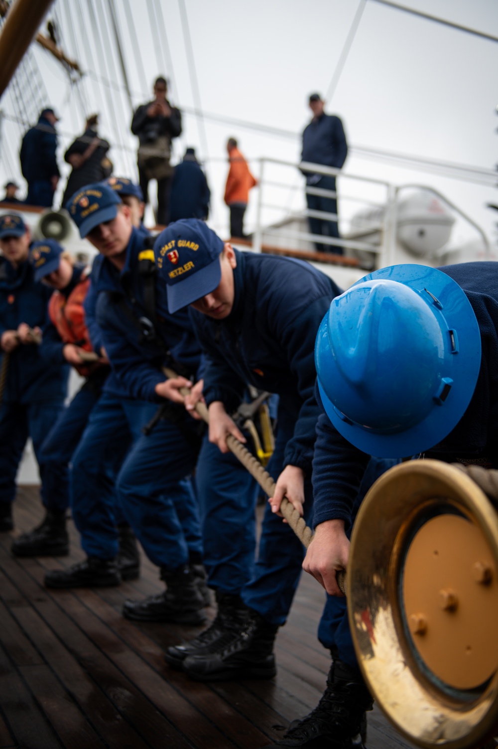 USCGC Eagle sails into San Francisco, California