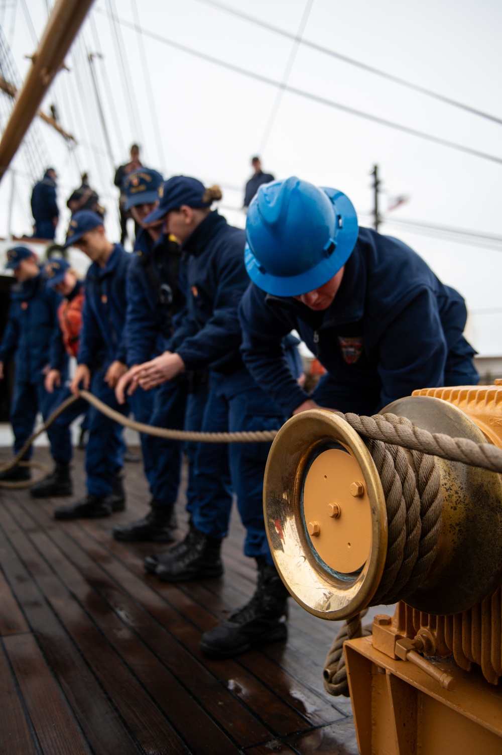 USCGC Eagle sails into San Francisco, California