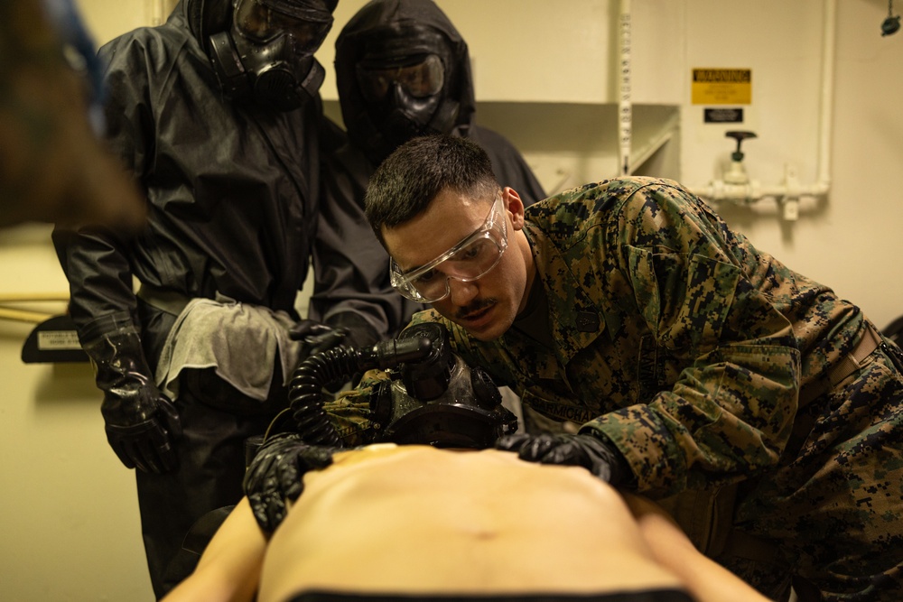 31st MEU | CBRN decontamination training