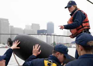USCGC Eagle sails into San Francisco, California