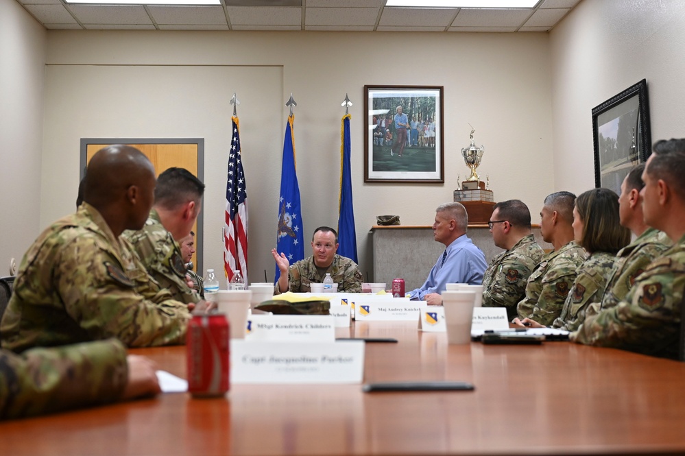 Brig. Gen. Prather visits Cannon AFB
