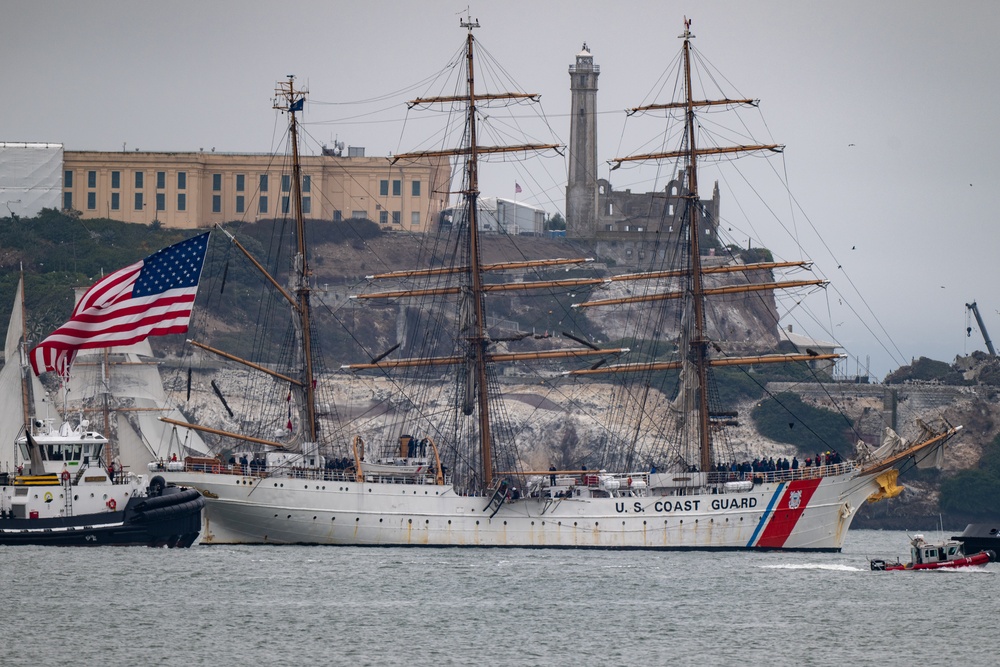 Coast Guard Cutter Barque Eagle arrives in San Francisco