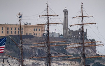 Coast Guard Cutter Barque Eagle arrives in San Francisco