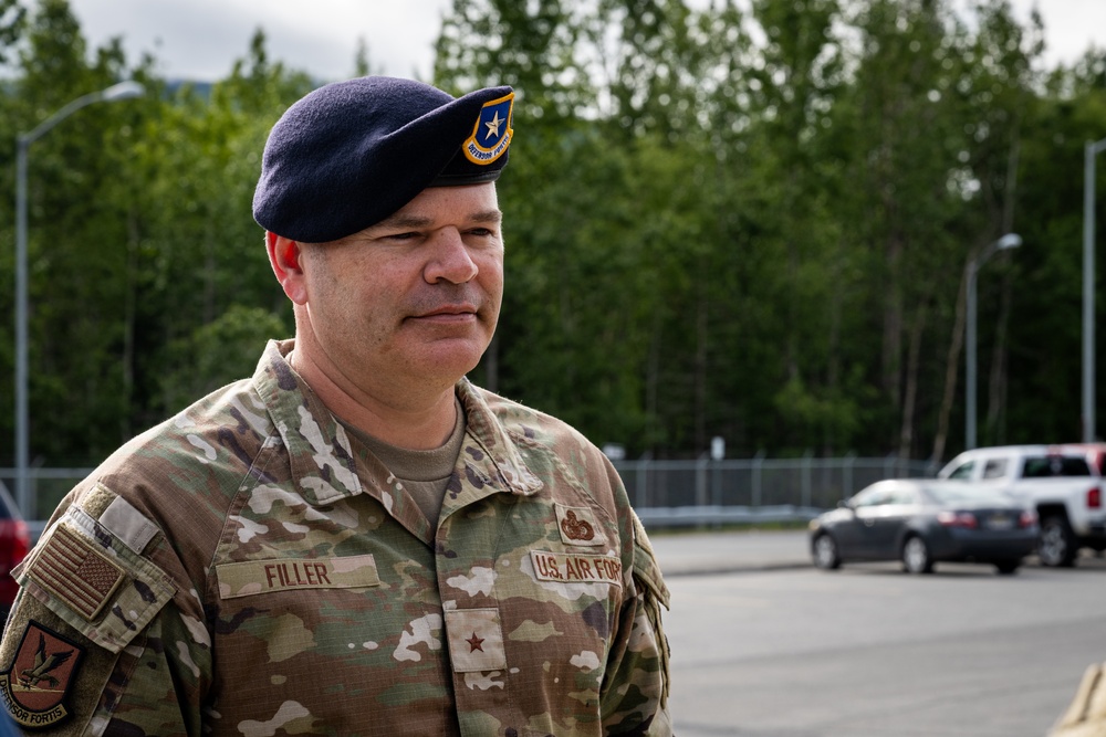 Brig. Gen. Brian Filler visits JBER to support, listen to the defenders