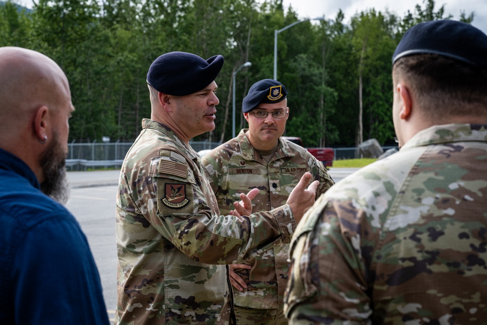 Brig. Gen. Brian Filler visits JBER to support, listen to the defenders
