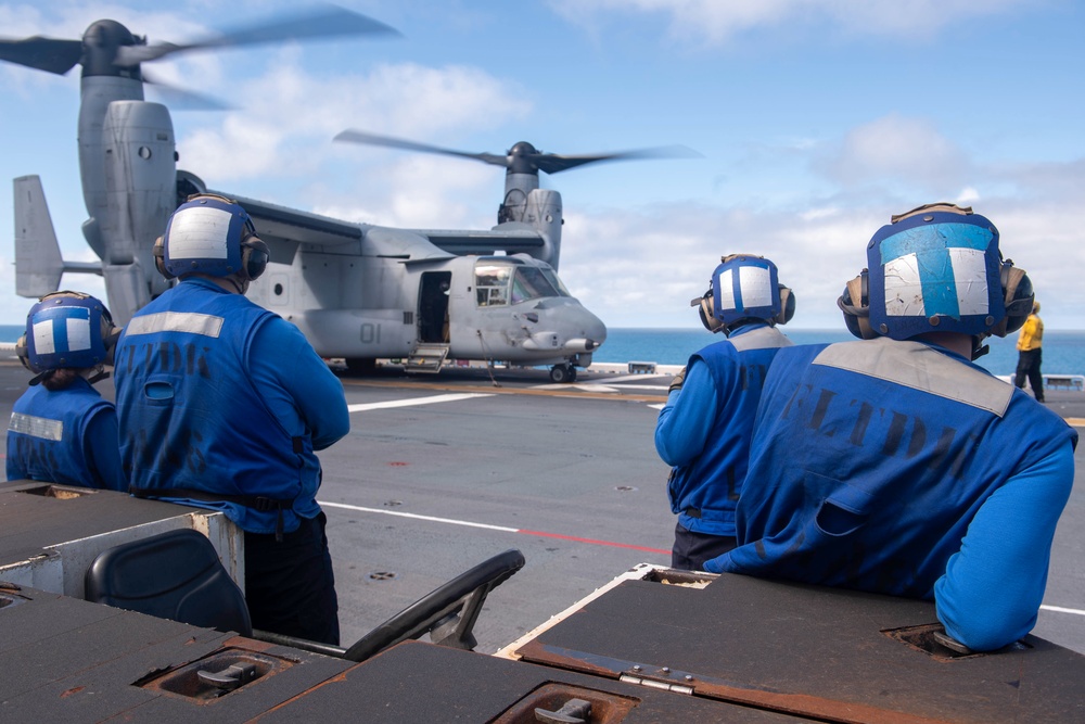 USS America (LHA 6) Conducts Flight Operations