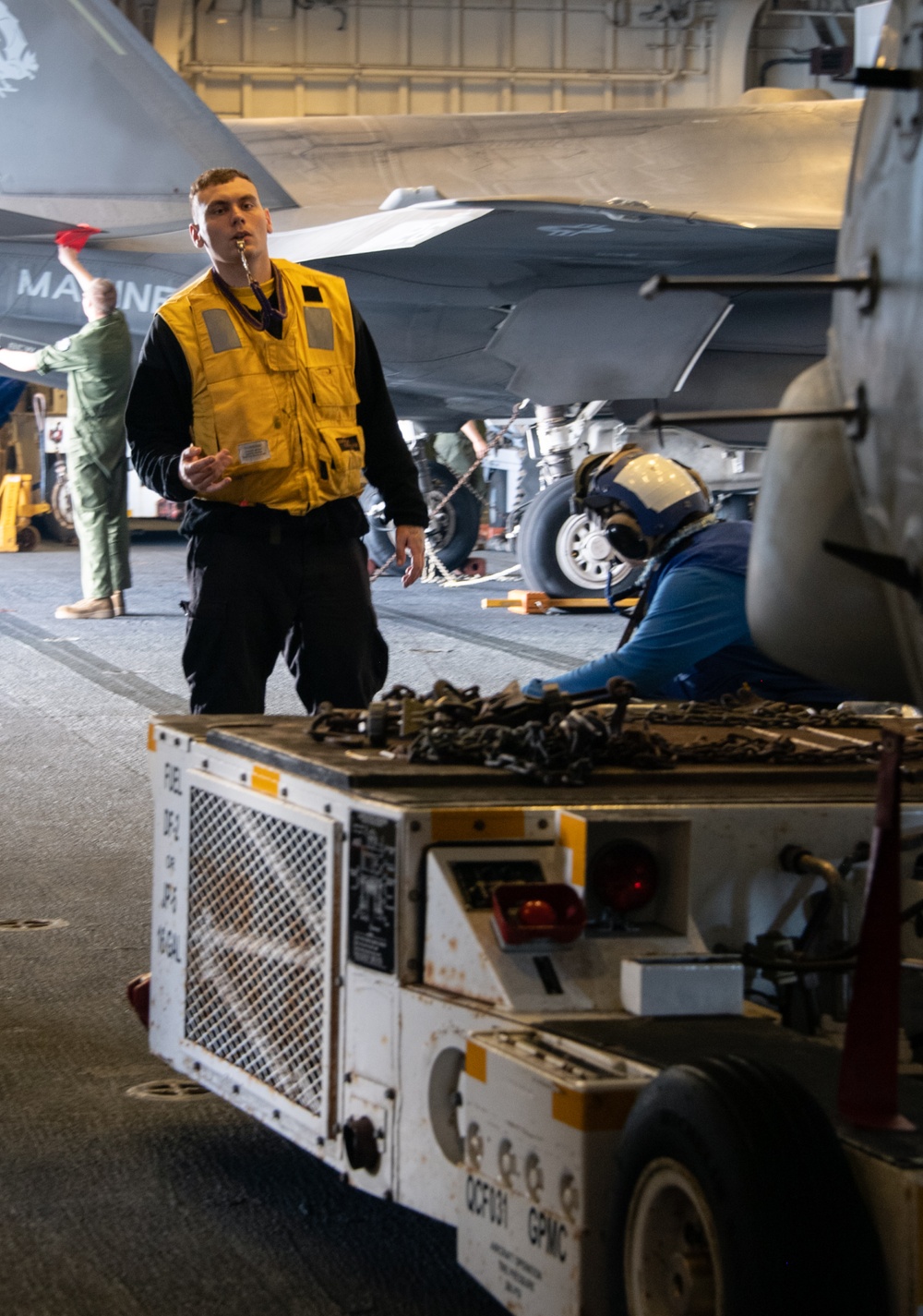USS America (LHA 6) Conducts Aircraft Move