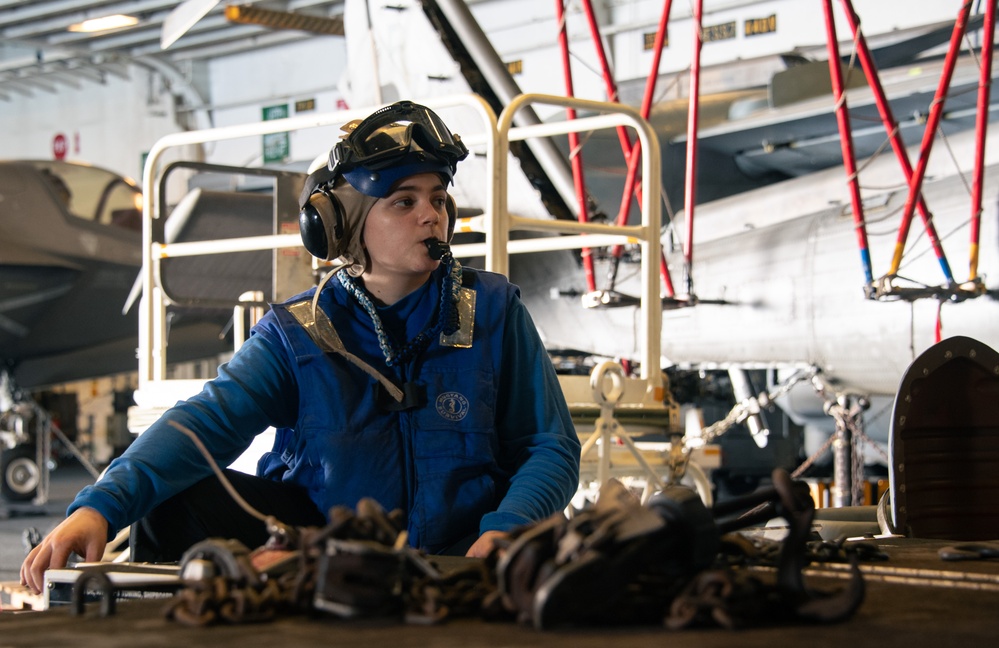 USS America (LHA 6) Conducts Aircraft Move