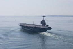 USS Gerald R. Ford (CVN 78) Departs Naval Station Norfolk