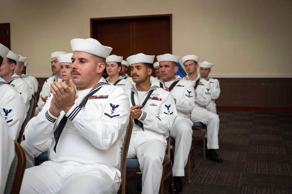 CDR Sapienza relieves CDR Brinkman (NMCB-3)