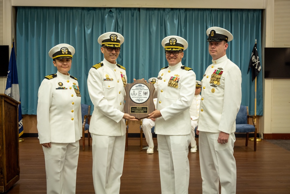 CDR Sapienza relieves CDR Brinkman (NMCB-3)