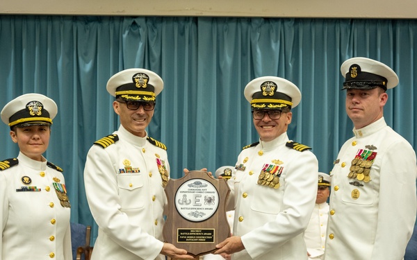 CDR Sapienza relieves CDR Brinkman (NMCB-3)