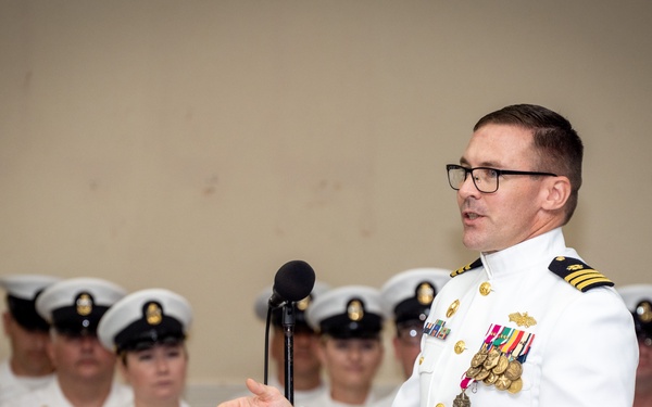 CDR Sapienza relieves CDR Brinkman (NMCB-3)
