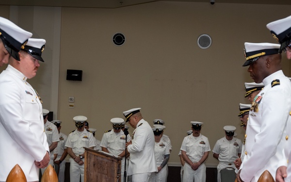 CDR Sapienza relieves CDR Brinkman (NMCB-3)
