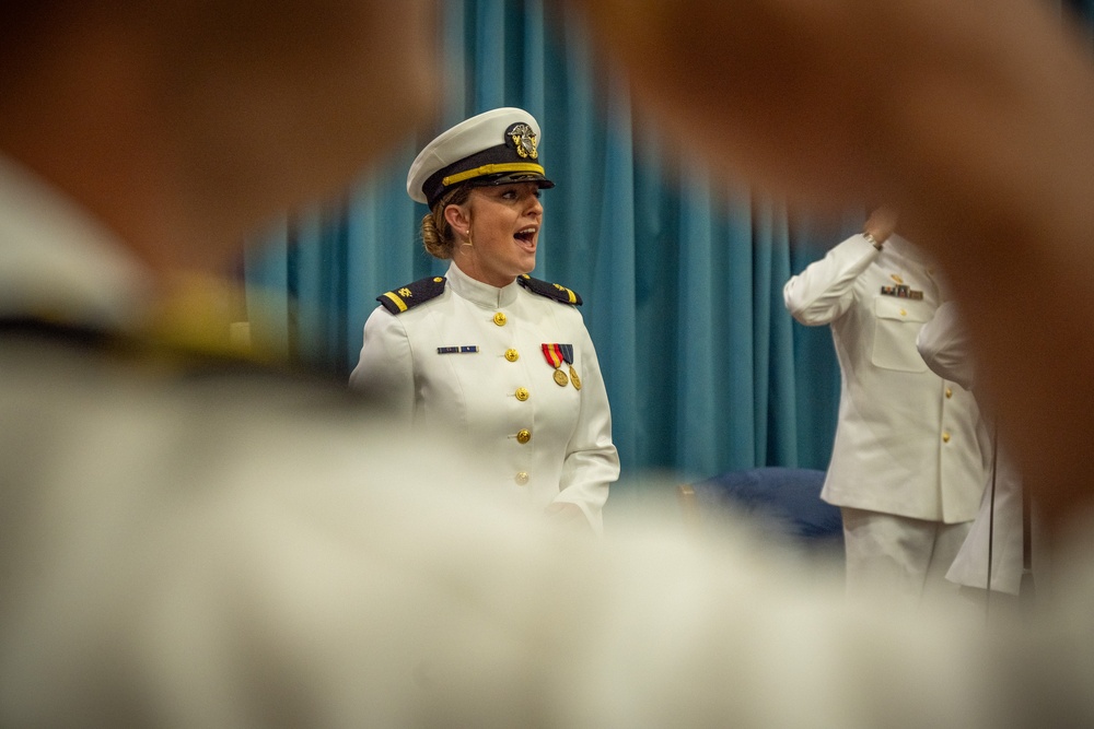CDR Sapienza relieves CDR Brinkman (NMCB-3)