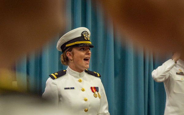 CDR Sapienza relieves CDR Brinkman (NMCB-3)