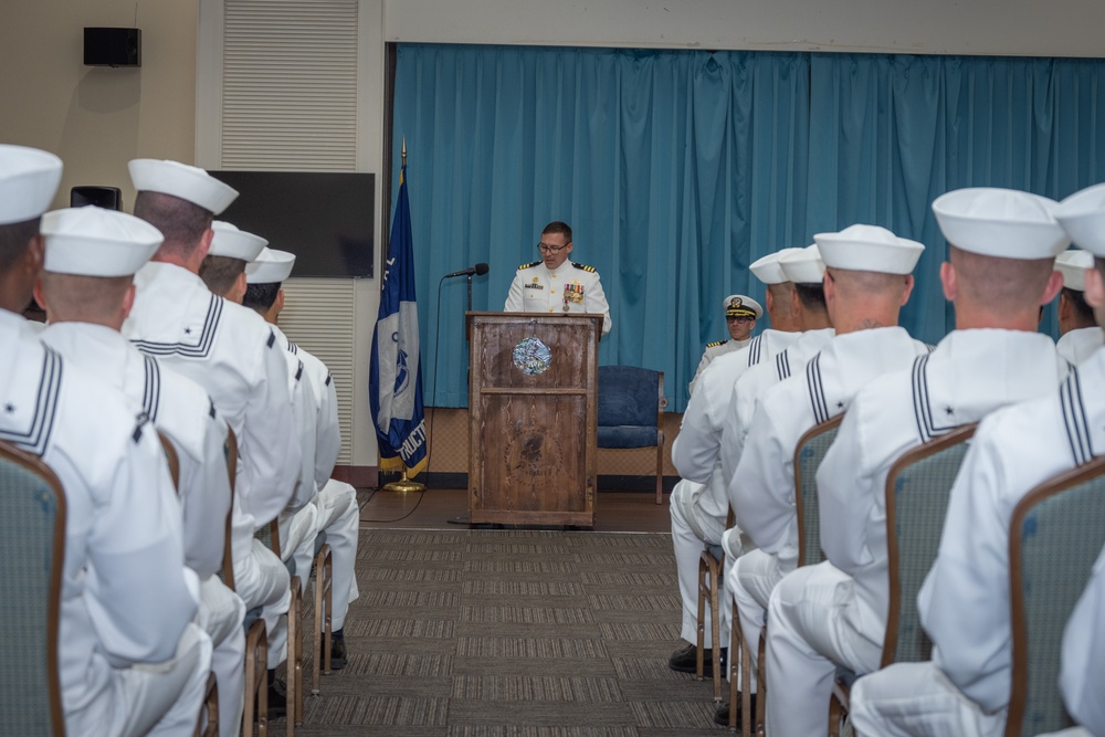 CDR Sapienza relieves CDR Brinkman (NMCB-3)