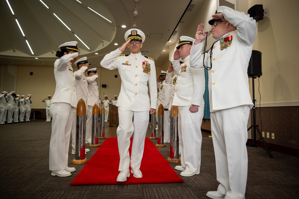 CDR Sapienza relieves CDR Brinkman (NMCB-3)