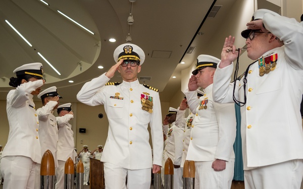 CDR Sapienza relieves CDR Brinkman (NMCB-3)