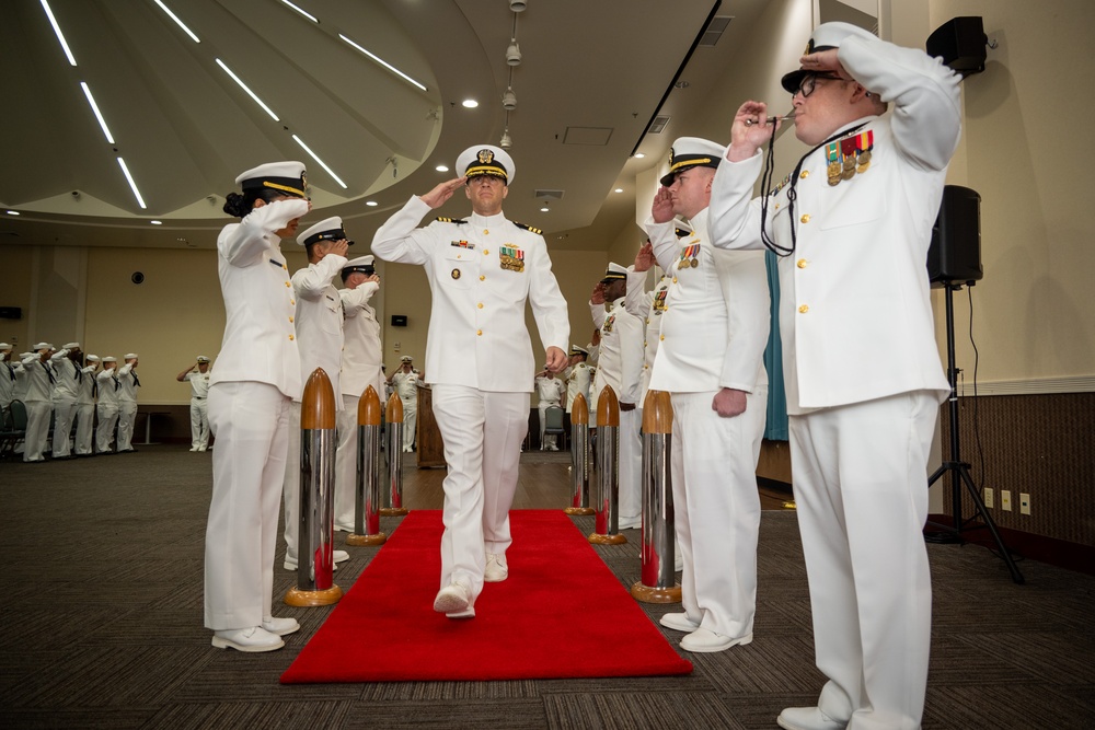CDR Sapienza relieves CDR Brinkman (NMCB-3)