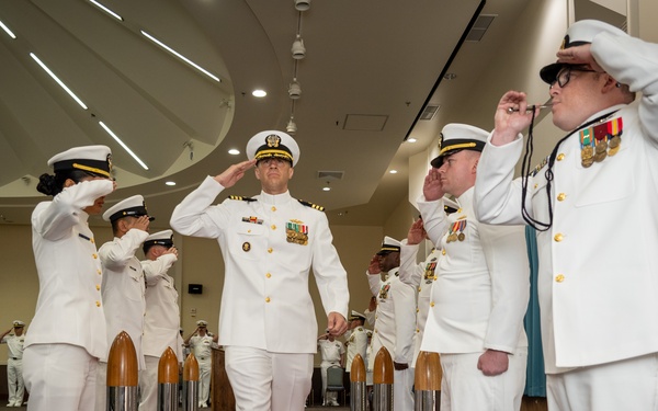 CDR Sapienza relieves CDR Brinkman (NMCB-3)