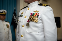 CDR Sapienza relieves CDR Brinkman (NMCB-3)