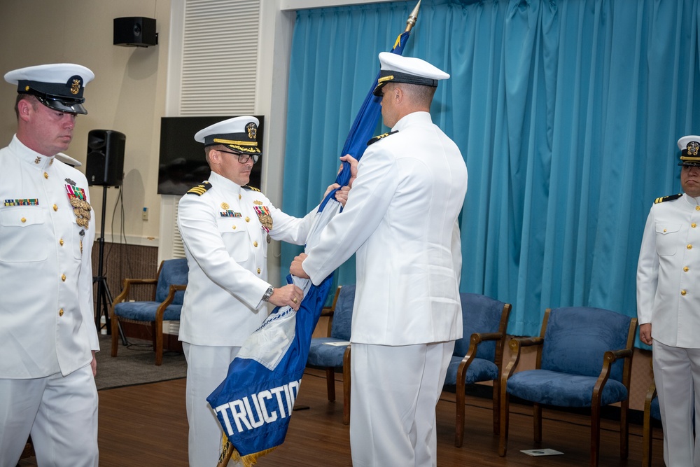 CDR Sapienza relieves CDR Brinkman (NMCB-3)