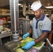 Sailors aboard the USS John Finn prepare lunch in Sagami Wan