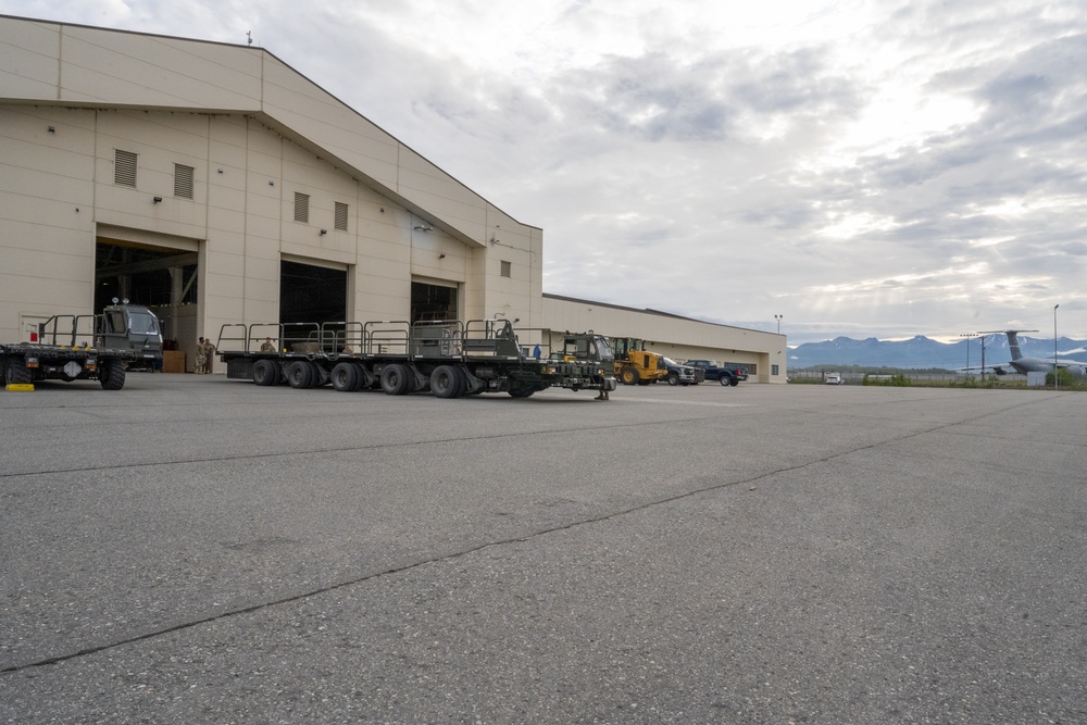 Airmen, Soldiers load cargo during Red Flag-Alaska 25-2
