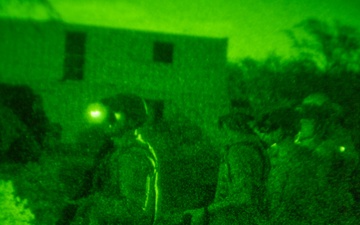 The 647th Civil Engineer Squadron conducts night vision training at Base-X