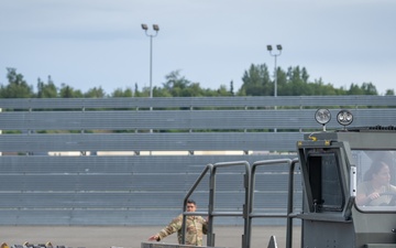 Airmen, Soldiers load cargo during Red Flag-Alaska 25-2