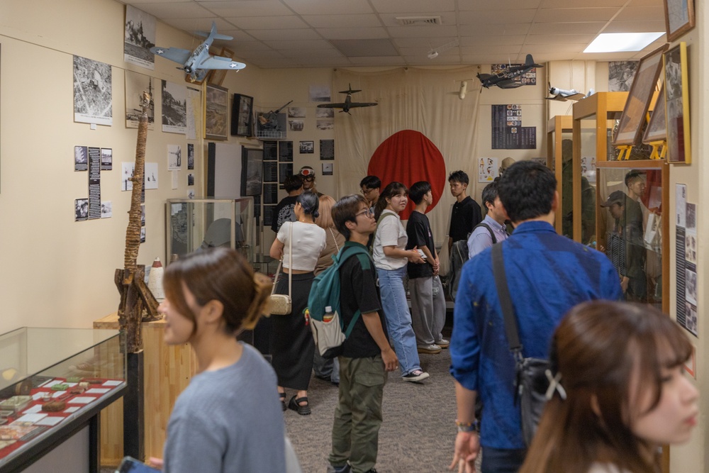 Okinawa International University Students Visit Camp Kinser