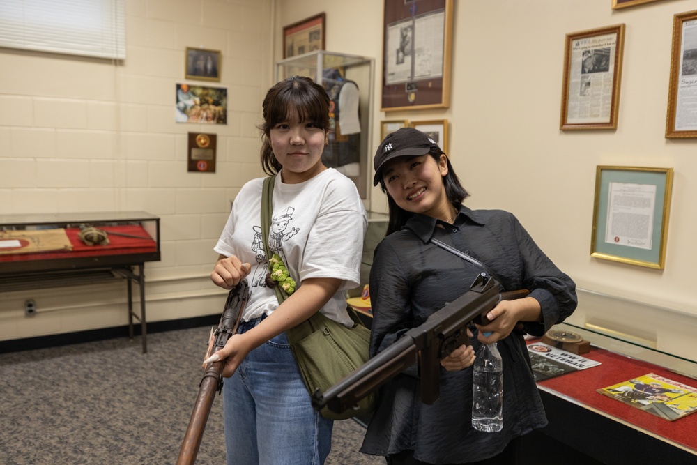 Okinawa International University Students Visit Camp Kinser