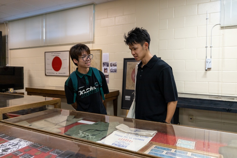 Okinawa International University Students Visit Camp Kinser