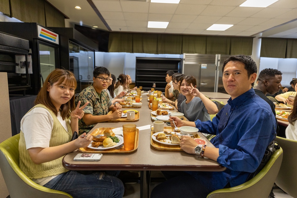 Okinawa International University Students Visit Camp Kinser