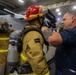 Iwo Jima Sailors Conduct Damage Control Drill