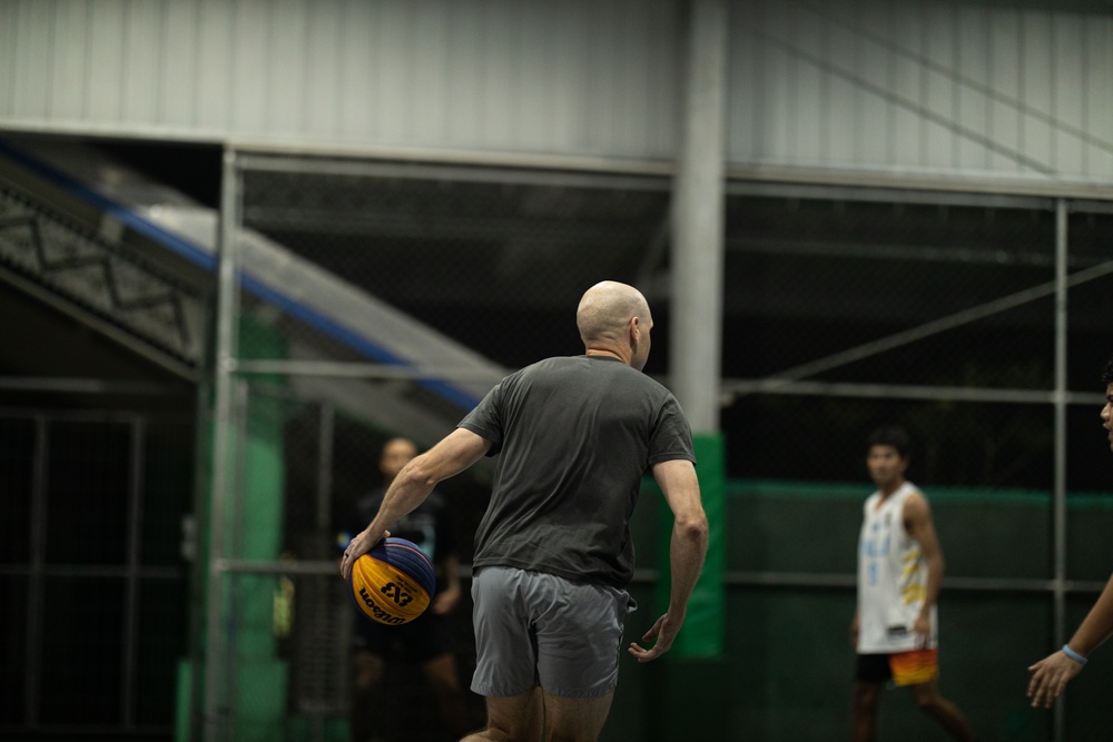 Koa Moana 25 Marines play Palauan National U23 Basketball Team