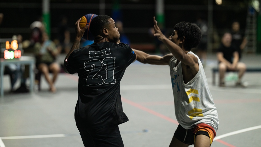 Koa Moana 25 Marines play Palauan National U23 Basketball Team
