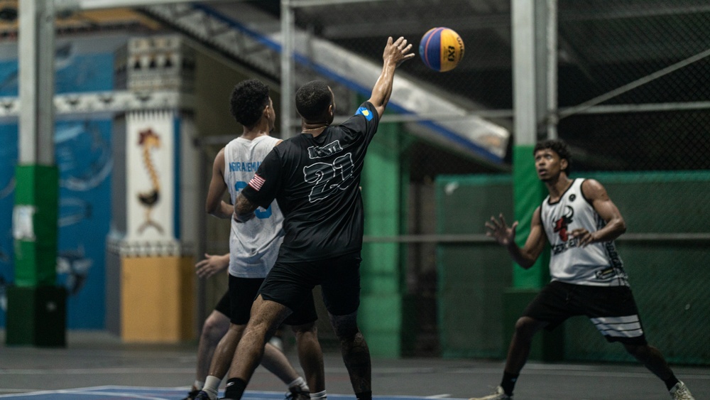 Koa Moana 25 Marines play Palauan National U23 Basketball Team